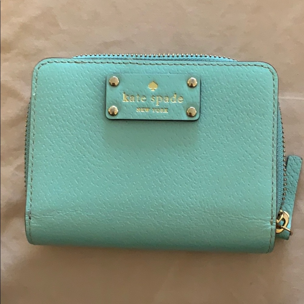 Gently loved KATE SPADE TEAL WALLET